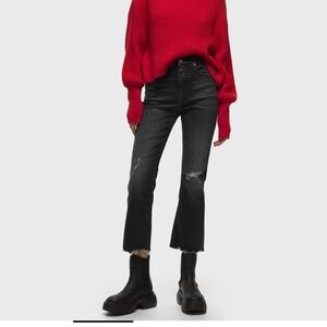 Closed Hi Sun Crop Jeans - Dark Grey, size 28